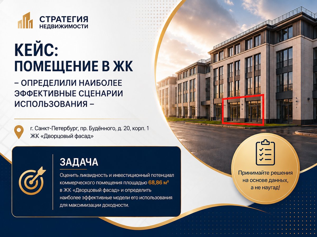 Кейс: анализ помещения в ЖК Дворцовый фасад